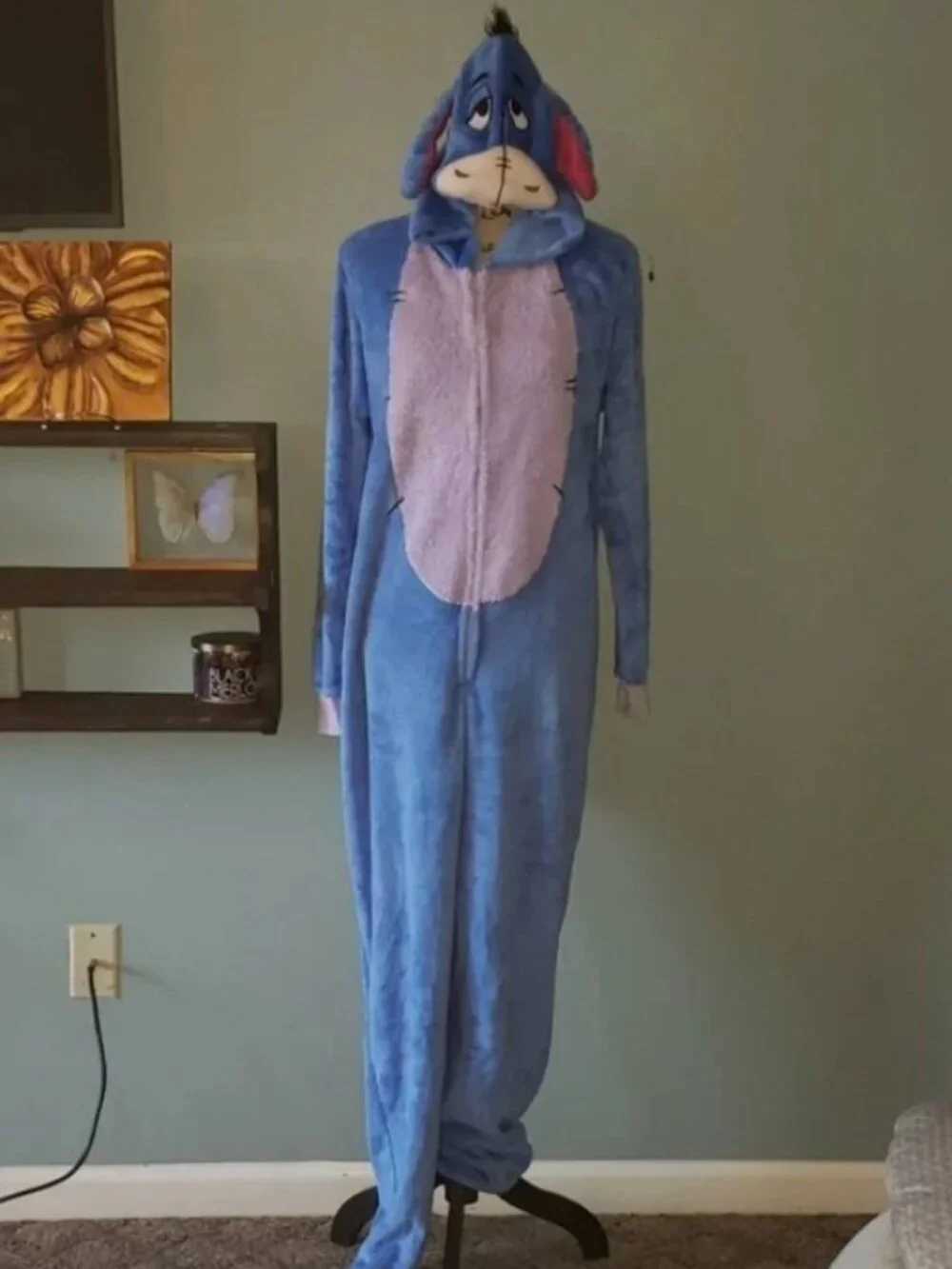 LICENSED Eeyore Pajamas Onesie Costume GIRLS SIZE L (12-14)